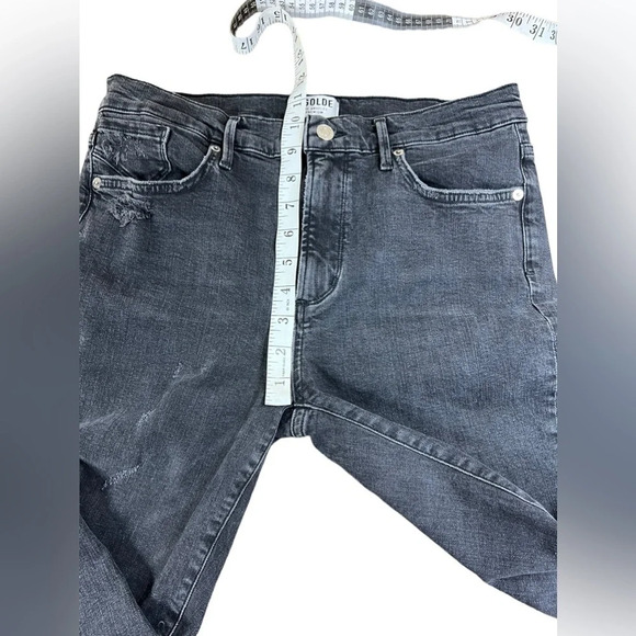 AGOLDE Womens Feel Good High Waist Distressed Ankle Skinny Jeans Size 31 - Picture 7 of 14